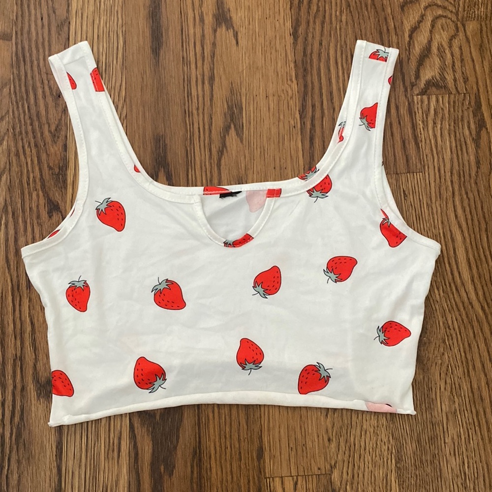 Strawberry Crop Top